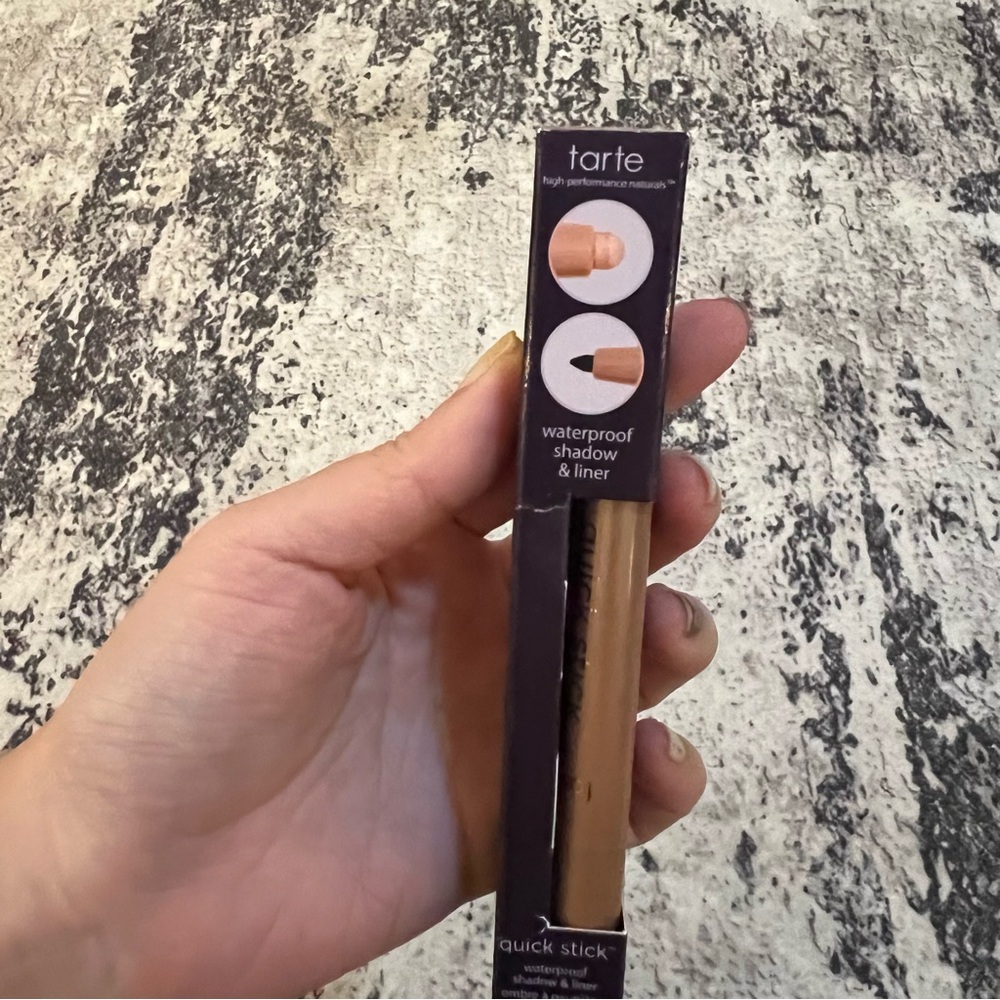Tarte Quick Stick Waterproof Shadow & Liner Rose Gold Luster/Black